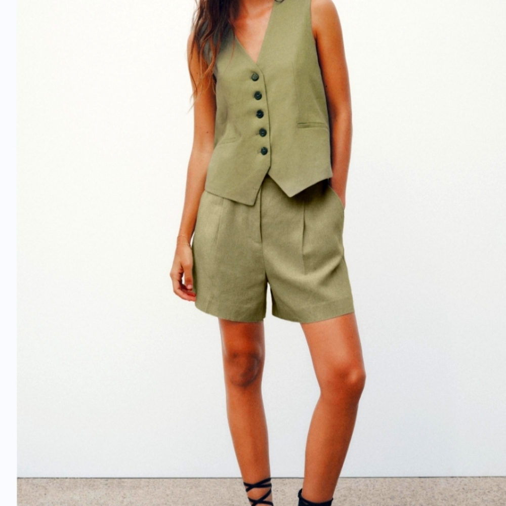 ZARA Linen Blend shorts
